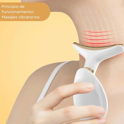 Masajeador inalámbrico facial tipo delfín para skincare